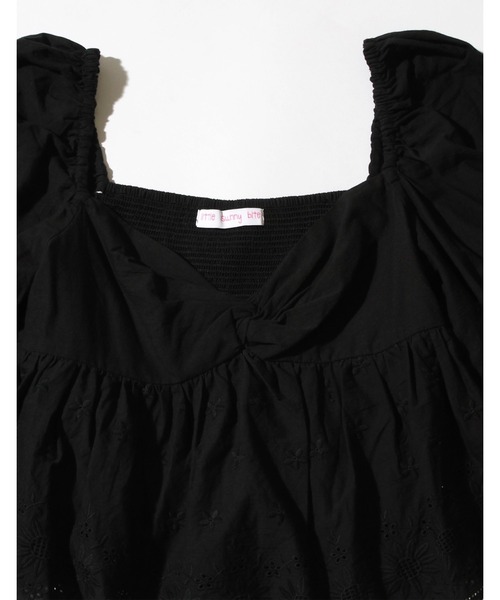 Little sunny bite（リトルサニーバイト）の「Frill short blouse（シャツ/ブラウス・レディース・ブラック/ホワイト/ピンク・FREE）」の12枚目の写真