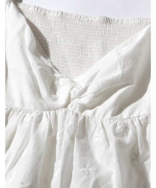 Little sunny bite（リトルサニーバイト）の「Frill short blouse（シャツ/ブラウス・レディース・ブラック/ホワイト/ピンク・FREE）」の6枚目の写真