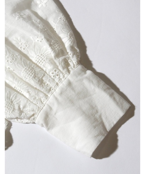 Little sunny bite（リトルサニーバイト）の「Frill short blouse（シャツ/ブラウス・レディース・ブラック/ホワイト/ピンク・FREE）」の8枚目の写真