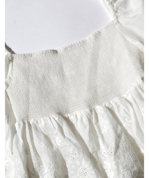 Little sunny bite（リトルサニーバイト）の「Frill short blouse（シャツ/ブラウス・レディース・ブラック/ホワイト/ピンク・FREE）」の9枚目の写真