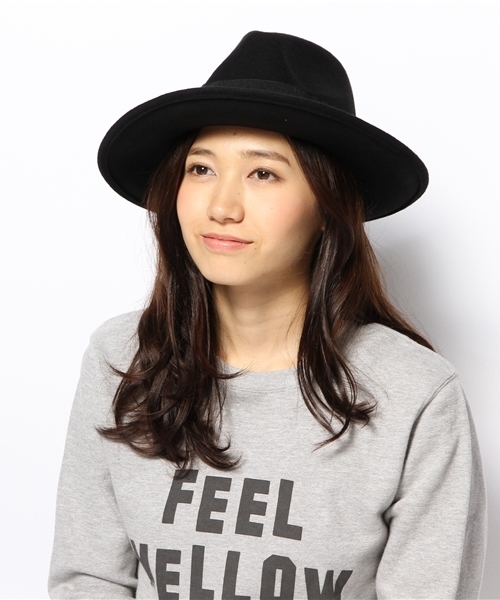 WEGO（ウィゴー）の「WEGO/ベーシックツバ広ハット（ハット・レディース・ブラック・FREE）」の2枚目の写真