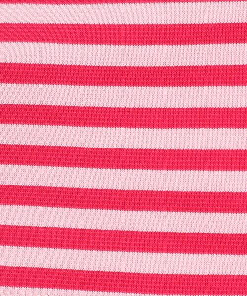adabat(アダバット)の「◆【吸水速乾/UVカット】adabatミラノリブ ハーフジップ半袖ボーダー(Tシャツ/カットソー・レディース・イエロー系その他3/ピンク系9/ブラック系・38/40/42/36)」の16枚目の写真