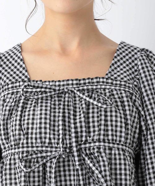 Heather（ヘザー）の「スクエアＷリボンブラウス_934234（シャツ/ブラウス・レディース・ホワイト/ブラック系その他/ブラック・FREE）」の22枚目の写真