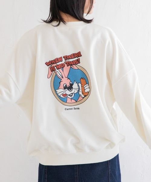 Mysa&Liina（ミーサリーナ）の「プリント入りBIGスウェット（スウェット・レディース・キナリ/ブルー/チャコールグレー/オフホワイト・M）」の3枚目の写真