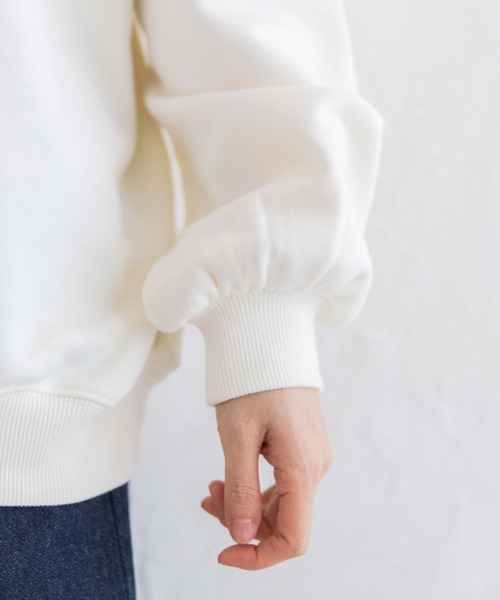 Mysa&Liina（ミーサリーナ）の「プリント入りBIGスウェット（スウェット・レディース・キナリ/ブルー/チャコールグレー/オフホワイト・M）」の6枚目の写真