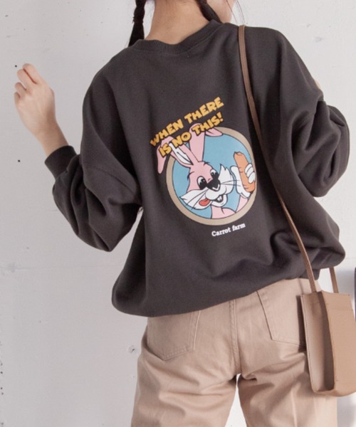 Mysa&Liina（ミーサリーナ）の「プリント入りBIGスウェット（スウェット・レディース・キナリ/ブルー/チャコールグレー/オフホワイト・M）」の21枚目の写真