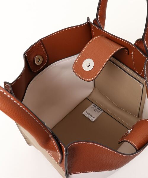 MONO　COMME CA（モノコムサ）の「２Wayバッグ（ハンドバッグ・レディース・ブラック/ベージュ/ブラウン・FREE）」の4枚目の写真