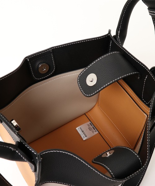 MONO　COMME CA（モノコムサ）の「２Wayバッグ（ハンドバッグ・レディース・ブラック/ベージュ/ブラウン・FREE）」の18枚目の写真
