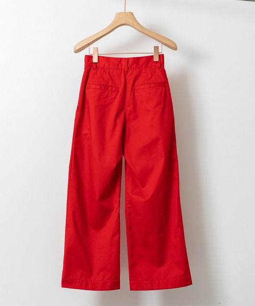 PUBLIC TOKYO(パブリックトウキョウ)の「クールチノ(チノパンツ・レディース・ホワイト/ベージュ/レッド・1/2)」の12枚目の写真