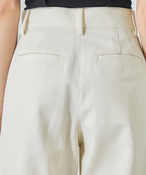 PUBLIC TOKYO(パブリックトウキョウ)の「クールチノ(チノパンツ・レディース・ホワイト/ベージュ/レッド・1/2)」の22枚目の写真