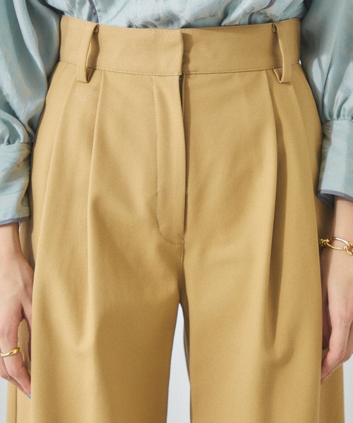 PUBLIC TOKYO(パブリックトウキョウ)の「クールチノ(チノパンツ・レディース・ホワイト/ベージュ/レッド・1/2)」の16枚目の写真