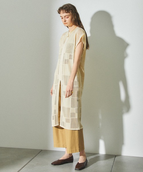 PUBLIC TOKYO(パブリックトウキョウ)の「クールチノ(チノパンツ・レディース・ホワイト/ベージュ/レッド・1/2)」の18枚目の写真