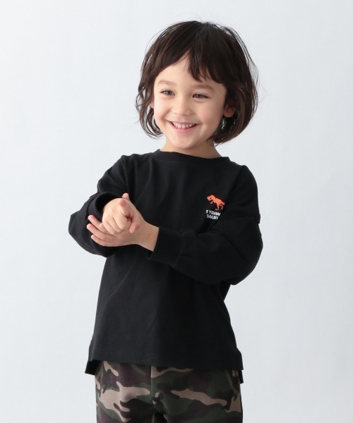 GLOBAL WORK（グローバルワーク）の「【キッズ】ヘビロッTEEグラフィック/929328（Tシャツ/カットソー・キッズ・ホワイト系その他2/ブラック/アイボリー/ライトベージュ/ホワイト系その他3/オフホワイト・160cm/150cm/130cm/110cm/120cm/100cm/140cm）」の7枚目の写真