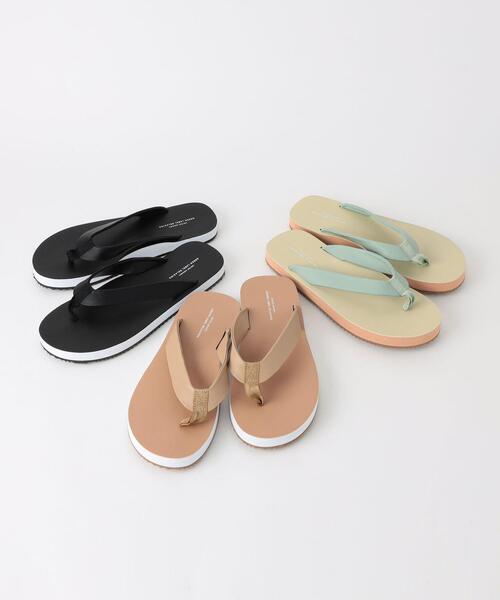 green label relaxing（グリーンレーベルリラクシング）の「◆SC フラット トング サンダル (1cmヒール)（サンダル・レディース・ブラック/ベージュ/ピンク/ライム・S/M/L）」の6枚目の写真