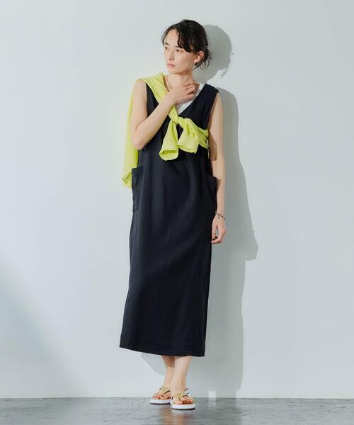 green label relaxing（グリーンレーベルリラクシング）の「◆SC フラット トング サンダル (1cmヒール)（サンダル・レディース・ブラック/ベージュ/ピンク/ライム・S/M/L）」の14枚目の写真