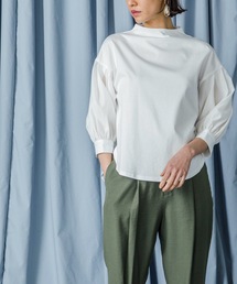 Emma Taylor | ボトルネックシアーボリュームスリーブトップス（ボリュームスリーブ　カットソー）(Tシャツ/カットソー)