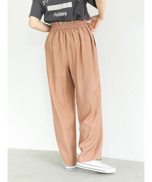 SLURR(スラ―)の「フラップデザインタックストレートパンツ(その他パンツ・レディース・ライトブルー/モカ/ライトグレー系1・FREE)」の13枚目の写真