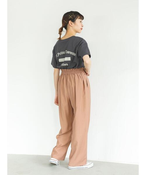 SLURR(スラ―)の「フラップデザインタックストレートパンツ(その他パンツ・レディース・ライトブルー/モカ/ライトグレー系1・FREE)」の15枚目の写真