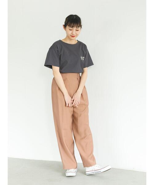 SLURR(スラ―)の「フラップデザインタックストレートパンツ(その他パンツ・レディース・ライトブルー/モカ/ライトグレー系1・FREE)」の19枚目の写真