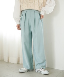 SLURR | フラップデザインタックストレートパンツ(その他パンツ)