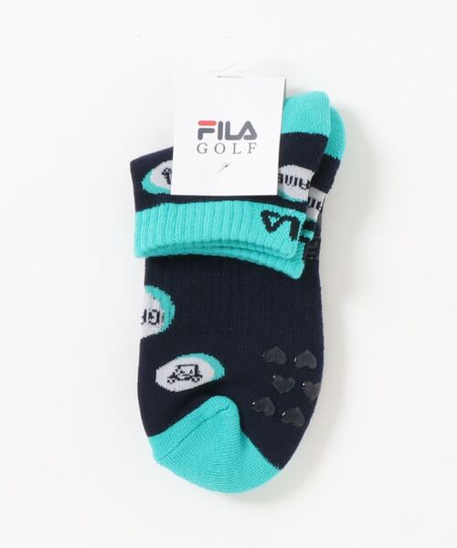 FILA（フィラ）の「【FILA GOLF/フィラゴルフ】 靴下 ゴルフウェア アンクルソックス くるぶし 抗菌消臭 レディース 23cm 24cm 25cm（ソックス/靴下・レディース・ホワイト/ネイビー/イエロー・FREE）」の2枚目の写真