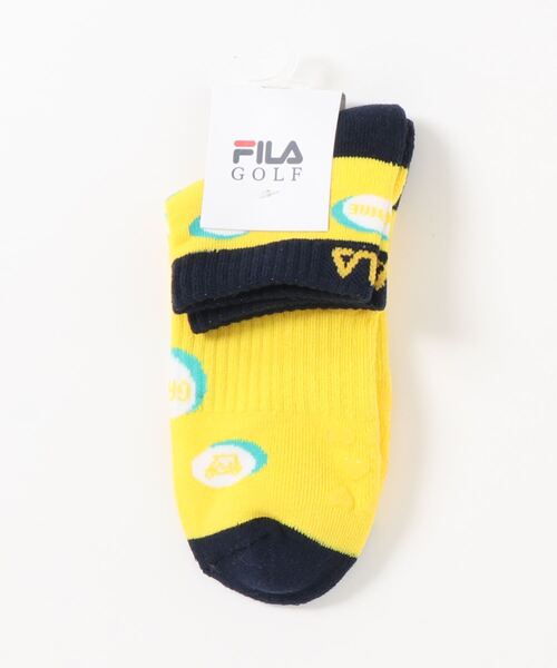 FILA（フィラ）の「【FILA GOLF/フィラゴルフ】 靴下 ゴルフウェア アンクルソックス くるぶし 抗菌消臭 レディース 23cm 24cm 25cm（ソックス/靴下・レディース・ホワイト/ネイビー/イエロー・FREE）」の3枚目の写真