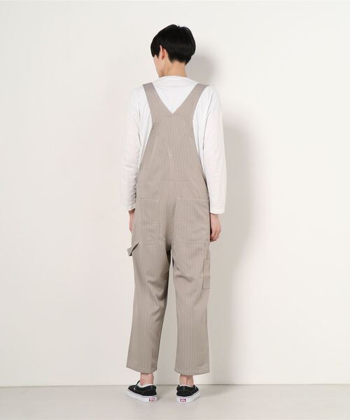 WESTSEA（ウエストシー）の「ピンストライプ オーバーオール(UNIVERSAL TYPE)（サロペット/オーバーオール・メンズ・ブラウン/グレー/ブラック・M/L/XL）」の4枚目の写真