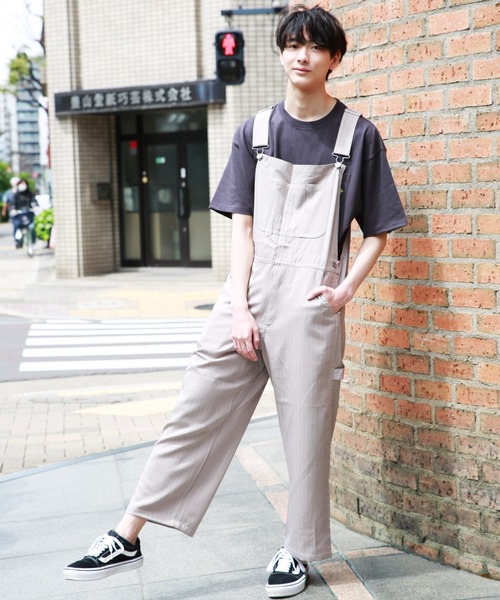 WESTSEA（ウエストシー）の「ピンストライプ オーバーオール(UNIVERSAL TYPE)（サロペット/オーバーオール・メンズ・ブラウン/グレー/ブラック・M/L/XL）」の6枚目の写真