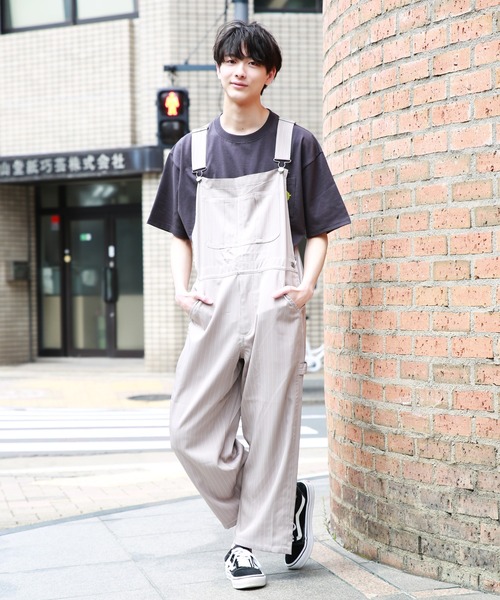WESTSEA（ウエストシー）の「ピンストライプ オーバーオール(UNIVERSAL TYPE)（サロペット/オーバーオール・メンズ・ブラウン/グレー/ブラック・M/L/XL）」の7枚目の写真