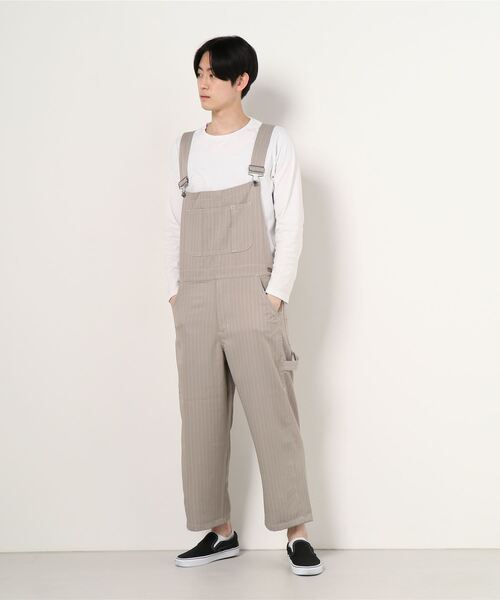 WESTSEA（ウエストシー）の「ピンストライプ オーバーオール(UNIVERSAL TYPE)（サロペット/オーバーオール・メンズ・ブラウン/グレー/ブラック・M/L/XL）」の8枚目の写真