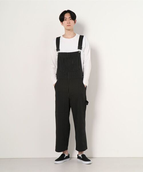 WESTSEA（ウエストシー）の「ピンストライプ オーバーオール(UNIVERSAL TYPE)（サロペット/オーバーオール・メンズ・ブラウン/グレー/ブラック・M/L/XL）」の9枚目の写真