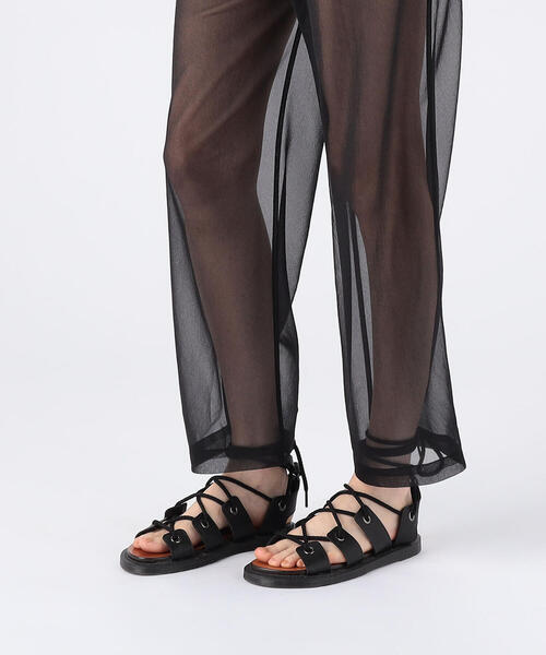 TOMORROWLAND （トゥモローランド）の「シアーコンビ イージーストレートパンツ（その他パンツ・レディース・ホワイト/ブラック・36）」の11枚目の写真