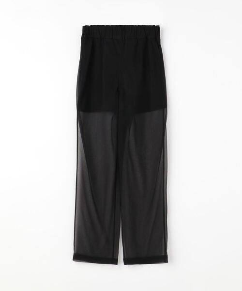 TOMORROWLAND （トゥモローランド）の「シアーコンビ イージーストレートパンツ（その他パンツ・レディース・ホワイト/ブラック・36）」の15枚目の写真