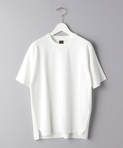 UNITED ARROWS（ユナイテッドアローズ）の「＜BATONER（バトナー）＞ 32G スムース ニット Tシャツ（ニット/セーター・メンズ・ホワイト/ライトグレー/ダークブラウン・1/2/3）」の20枚目の写真