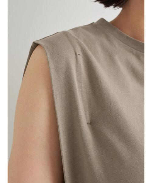 earth music&ecology（アースミュージックアンドエコロジー）の「Iラインスリーブレスカットワンピース　＊（ワンピース・レディース・グレイッシュベージュ/ピンク系その他2/ブルーグリーン/チャコールグレー/ダークブラウン・FREE）」の19枚目の写真