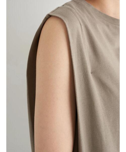 earth music&ecology（アースミュージックアンドエコロジー）の「Iラインスリーブレスカットワンピース　＊（ワンピース・レディース・グレイッシュベージュ/ピンク系その他2/ブルーグリーン/チャコールグレー/ダークブラウン・FREE）」の20枚目の写真