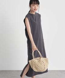 earth music&ecology | Iラインスリーブレスカットワンピース　＊(ワンピース)