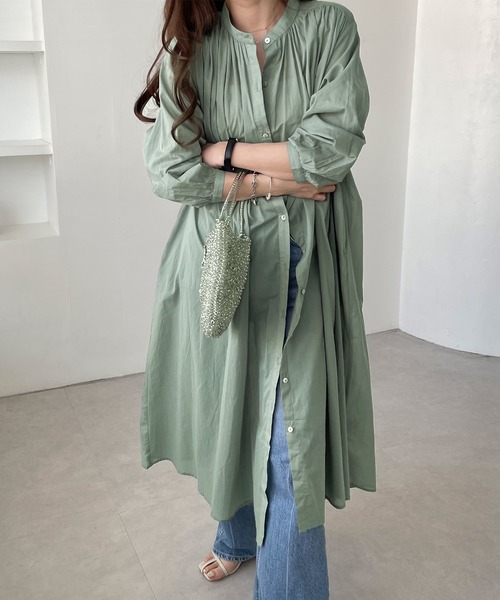 ★美品★アディアム　変形シャツワンピース　コットン　サイズ0 フレアスカート ☆美品☆アディアム変形シャツワンピースコットンサイズ0 フレア