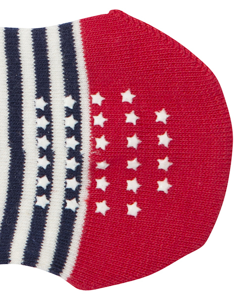 X-girl Stages（エックスガールステージス）の「3-PIECE SOCKS NAME TAG（ソックス/靴下・キッズ・レッド/ピンク/ブルー・SMALL/MEDIUM/LARGE）」の6枚目の写真