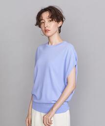 BEAUTY&YOUTH UNITED ARROWS | BY 14Gレーヨンナイロンワイドフレンチスリーブニット -ウォッシャブル-(ニット/セーター)