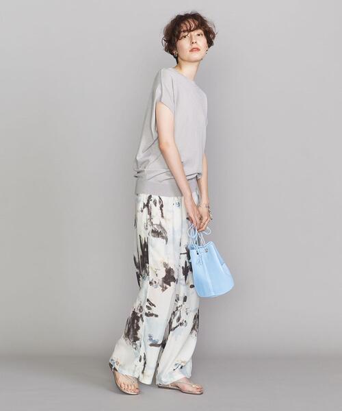 BEAUTY&YOUTH UNITED ARROWS（ビューティーアンドユースユナイテッドアローズ）の「BY 14Gレーヨンナイロンワイドフレンチスリーブニット -ウォッシャブル-（ニット/セーター・レディース・ライトグレー/オフホワイト/モカ/ライラック/その他7・FREE）」の10枚目の写真