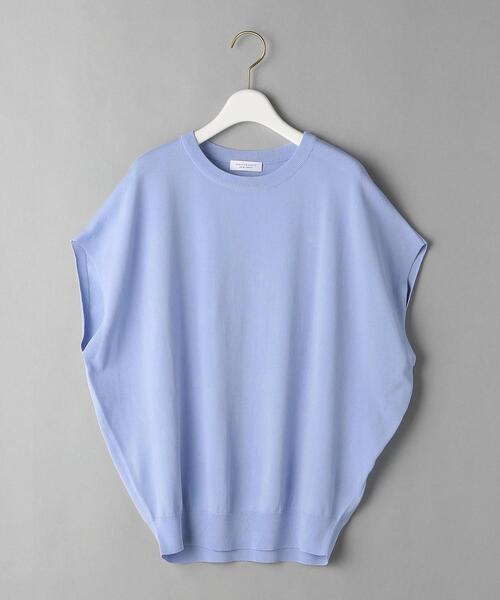 BEAUTY&YOUTH UNITED ARROWS（ビューティーアンドユースユナイテッドアローズ）の「BY 14Gレーヨンナイロンワイドフレンチスリーブニット -ウォッシャブル-（ニット/セーター・レディース・ライトグレー/オフホワイト/モカ/ライラック/その他7・FREE）」の15枚目の写真