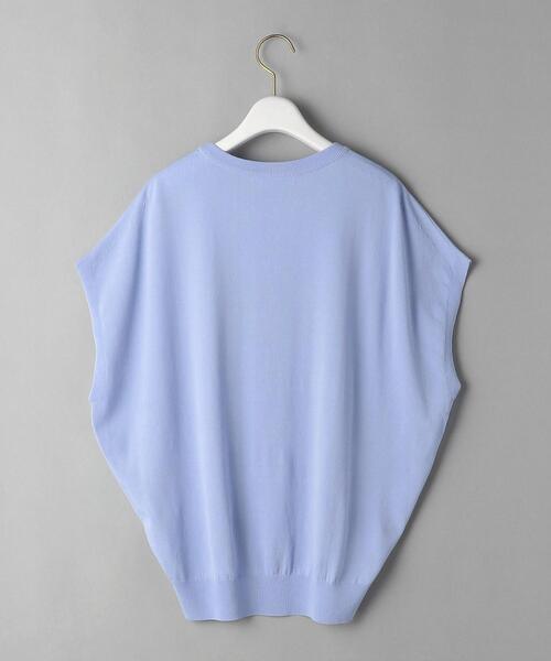 BEAUTY&YOUTH UNITED ARROWS（ビューティーアンドユースユナイテッドアローズ）の「BY 14Gレーヨンナイロンワイドフレンチスリーブニット -ウォッシャブル-（ニット/セーター・レディース・ライトグレー/オフホワイト/モカ/ライラック/その他7・FREE）」の17枚目の写真