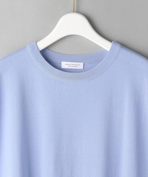 BEAUTY&YOUTH UNITED ARROWS（ビューティーアンドユースユナイテッドアローズ）の「BY 14Gレーヨンナイロンワイドフレンチスリーブニット -ウォッシャブル-（ニット/セーター・レディース・ライトグレー/オフホワイト/モカ/ライラック/その他7・FREE）」の18枚目の写真