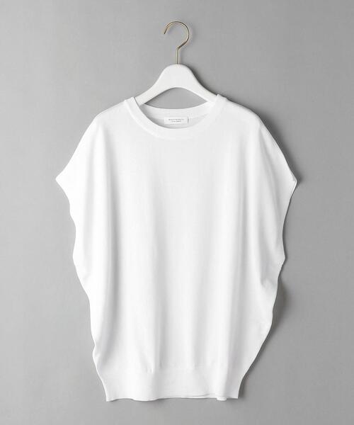 BEAUTY&YOUTH UNITED ARROWS（ビューティーアンドユースユナイテッドアローズ）の「BY 14Gレーヨンナイロンワイドフレンチスリーブニット -ウォッシャブル-（ニット/セーター・レディース・ライトグレー/オフホワイト/モカ/ライラック/その他7・FREE）」の21枚目の写真