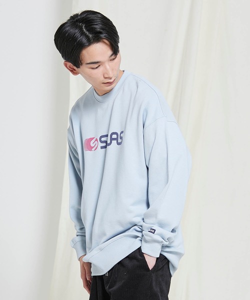SILAS（サイラス）の「PRINT BIG SWEATSHIRT SLICE LOGO（スウェット・メンズ・オフホワイト/ブラック/ブルー/ネイビー・SMALL/MEDIUM/LARGE/X-LARGE）」の12枚目の写真
