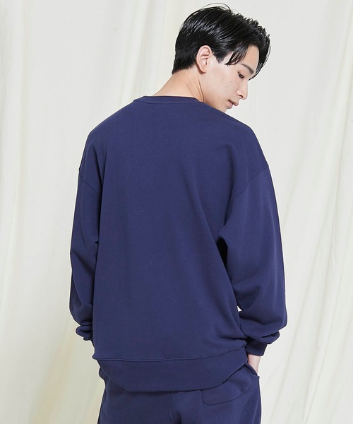 SILAS（サイラス）の「PRINT BIG SWEATSHIRT SLICE LOGO（スウェット・メンズ・オフホワイト/ブラック/ブルー/ネイビー・SMALL/MEDIUM/LARGE/X-LARGE）」の5枚目の写真