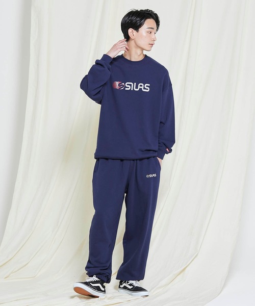 SILAS（サイラス）の「PRINT BIG SWEATSHIRT SLICE LOGO（スウェット・メンズ・オフホワイト/ブラック/ブルー/ネイビー・SMALL/MEDIUM/LARGE/X-LARGE）」の10枚目の写真