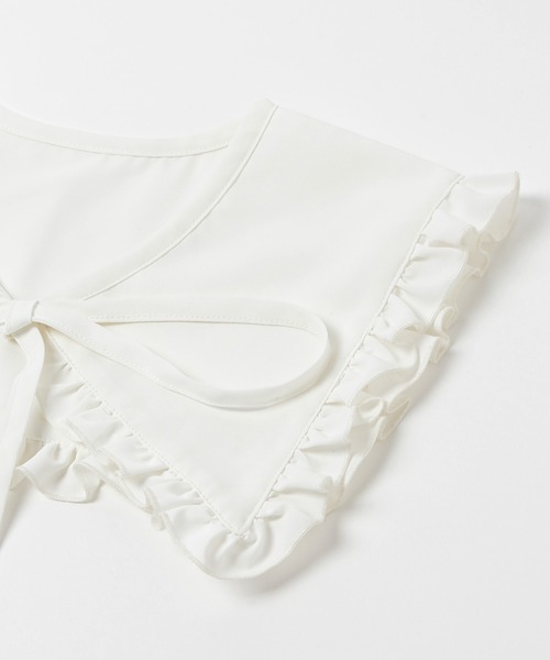 niko and...（ニコアンド）の「オリジナルフリルビッグ付け襟（付け襟・レディース・ホワイト/ブラック・0）」の3枚目の写真