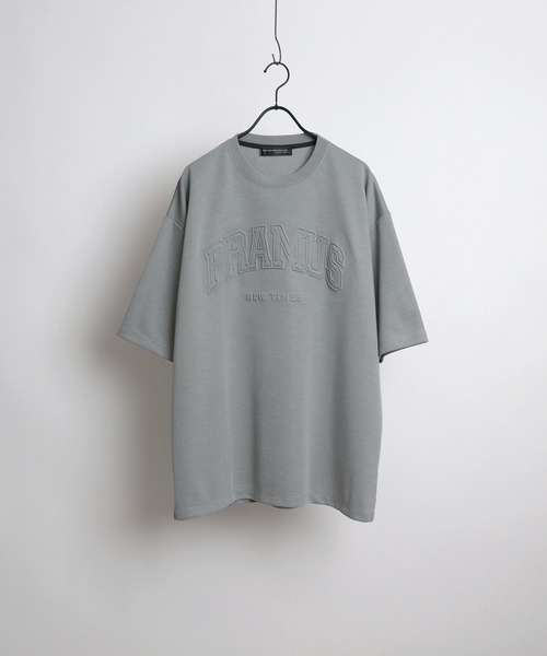 Confirm(コンファーム)の「Confirm / コンファーム カレッジロゴ エンボスビッグTシャツ(Tシャツ/カットソー・メンズ・チャコールグレー/ブラック/ベージュ/グレー/アイボリー/ミント・M/L)」の6枚目の写真